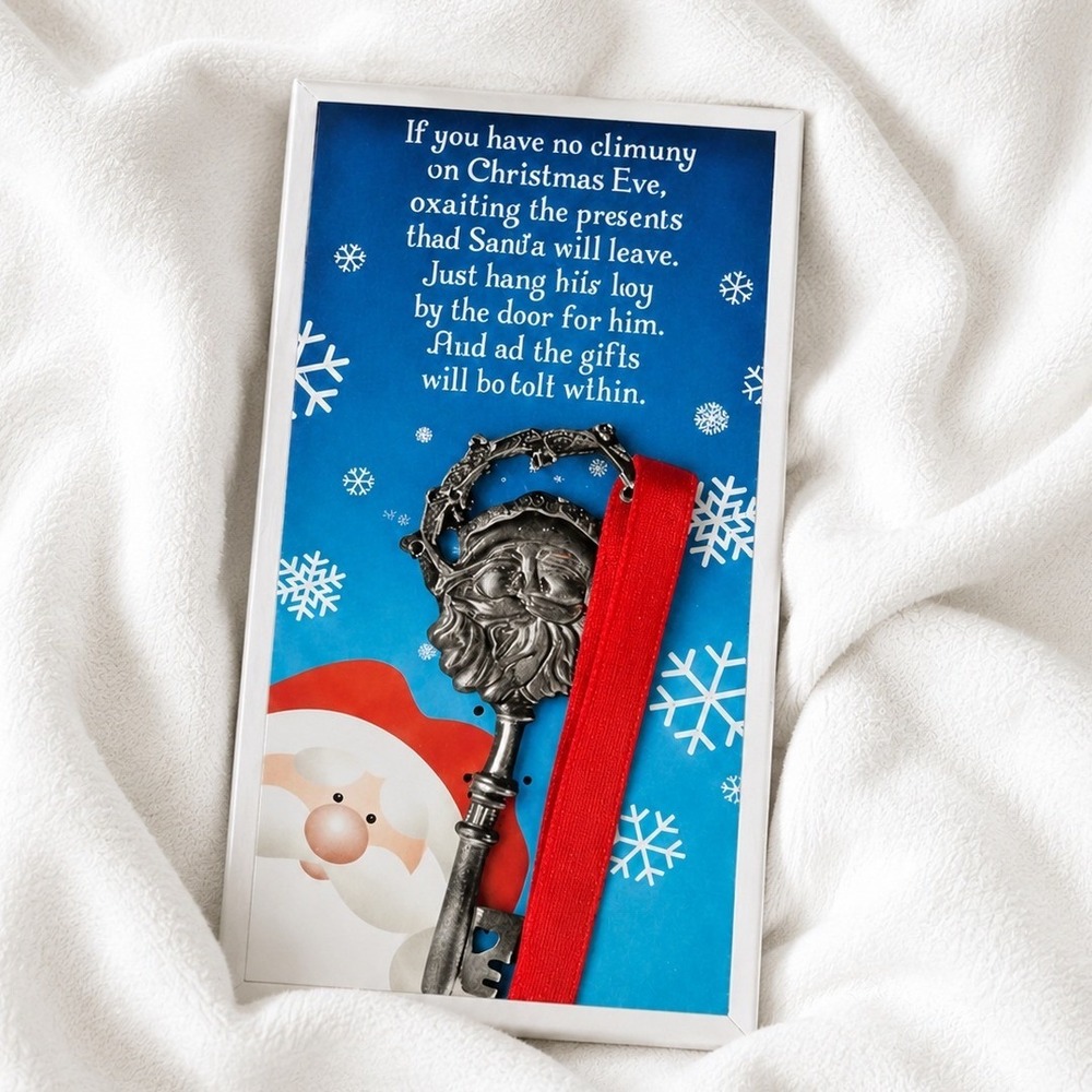 Santa Magic Key Ornament No Chimney Christmas Decoration‎ Gift Holiday